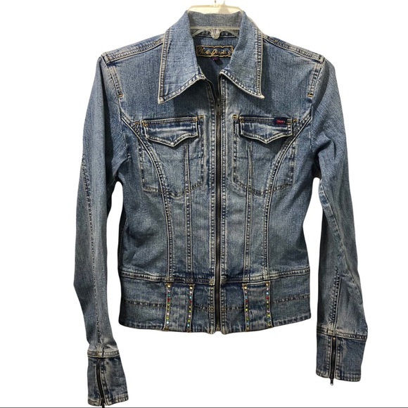 Yuka Jeans Womens Denim Jacket Sz S 